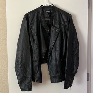 Faux leather jacket